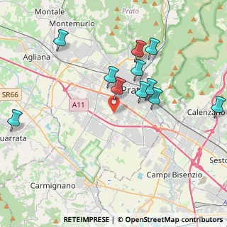 Mappa Via Vittorio Bachelet, 59100 Prato PO, Italia (4.11182)