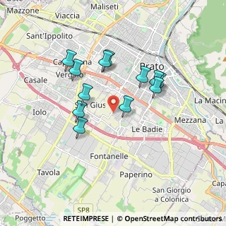 Mappa Via Vittorio Bachelet, 59100 Prato PO, Italia (1.6)