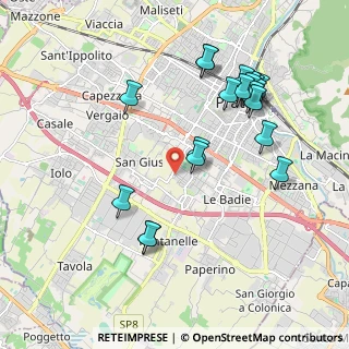 Mappa Via Vittorio Bachelet, 59100 Prato PO, Italia (2.143)