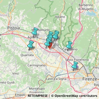 Mappa Via Vittorio Bachelet, 59100 Prato PO, Italia (4.94545)