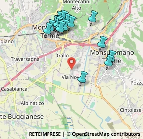 Mappa Via Giacomo Leopardi, 51018 Pieve a Nievole PT, Italia (2.146)