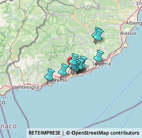 Mappa Regione Cravinaie, 18018 Taggia IM, Italia (6.81)