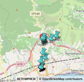 Mappa Regione Cravinaie, 18018 Taggia IM, Italia (1.6975)