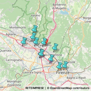 Mappa Via Renato Fucini, 50041 Calenzano FI, Italia (6.52273)
