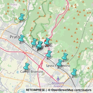 Mappa Via Renato Fucini, 50041 Calenzano FI, Italia (3.82917)