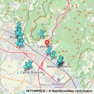 Mappa Via Renato Fucini, 50041 Calenzano FI, Italia (4.77588)