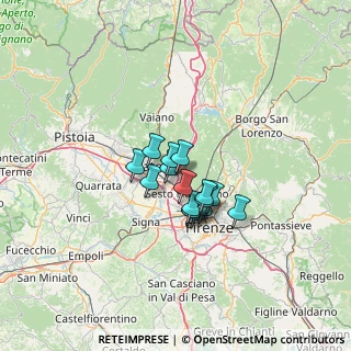 Mappa Via Renato Fucini, 50041 Calenzano FI, Italia (8.25875)