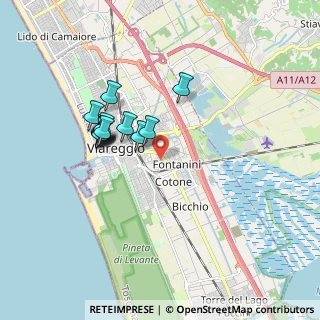 Mappa Via Prete Piero della Lena, 55049 Viareggio LU, Italia (1.57462)