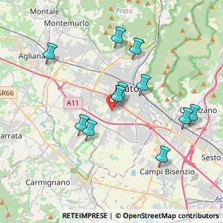 Mappa Via dei Casini, 59100 Prato PO, Italia (3.96364)