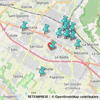 Mappa Via dei Casini, 59100 Prato PO, Italia (1.92429)
