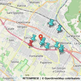 Mappa Via dei Casini, 59100 Prato PO, Italia (1.63583)