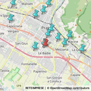 Mappa Via Beniamino Franklin, 59100 Prato PO, Italia (2.22071)