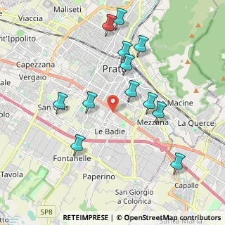 Mappa Via Beniamino Franklin, 59100 Prato PO, Italia (2.06083)