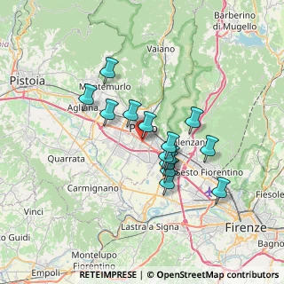 Mappa Via Beniamino Franklin, 59100 Prato PO, Italia (5.83571)