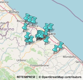 Mappa Via Lago Maggiore, 61100 Villa Ceccolini PU, Italia (8.68579)