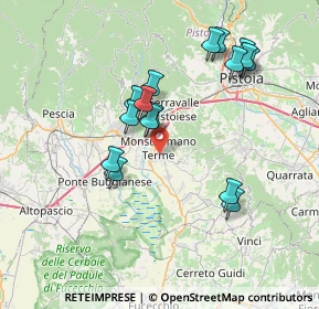 Mappa 51015 Monsummano Terme PT, Italia (7.28813)