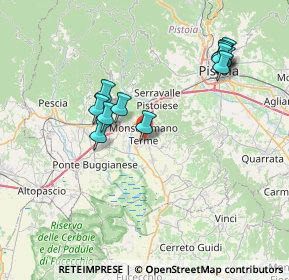 Mappa 51015 Monsummano Terme PT, Italia (7.61333)