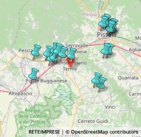 Mappa 51015 Monsummano Terme PT, Italia (7.8195)