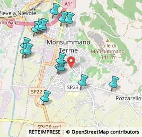 Mappa 51015 Monsummano Terme PT, Italia (1.09533)