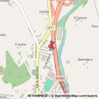 Mappa Via Leonardo da Vinci, 4, 47021 Bagno di Romagna, Forlì-Cesena (Emilia Romagna)