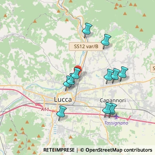 Mappa Via Pasquinetti, 55100 Lucca LU, Italia (3.86545)