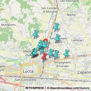 Mappa Via Pasquinetti, 55100 Lucca LU, Italia (1.37267)