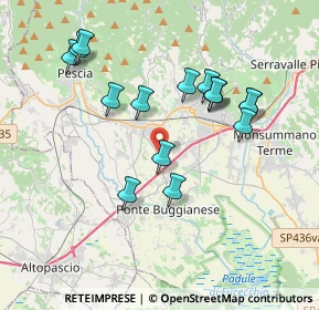 Mappa Via Pittini, 51011 Buggiano PT, Italia (3.72563)