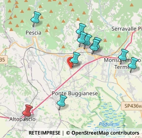 Mappa Via Pittini, 51011 Buggiano PT, Italia (4.59917)