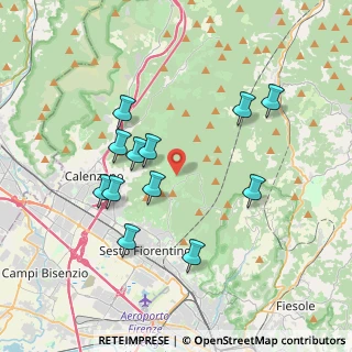 Mappa Via del Poggiolino, 50139 Sesto Fiorentino FI, Italia (3.67917)