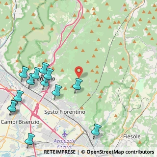 Mappa Via del Poggiolino, 50139 Sesto Fiorentino FI, Italia (5.90385)