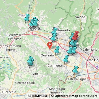 Mappa Piazza Curtatone e Montanara, 51039 Quarrata PT, Italia (8.372)