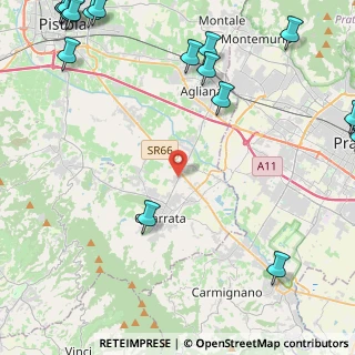 Mappa Piazza Curtatone e Montanara, 51039 Quarrata PT, Italia (7.7065)