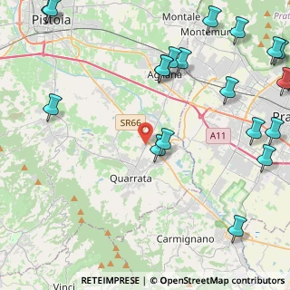 Mappa Piazza Curtatone e Montanara, 51039 Quarrata PT, Italia (6.5395)