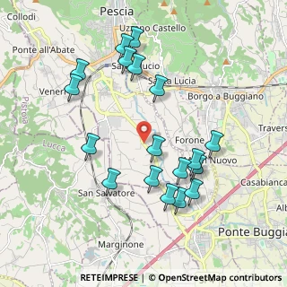 Mappa Via Comunale Romana, 51017 Pescia PT, Italia (2.03111)