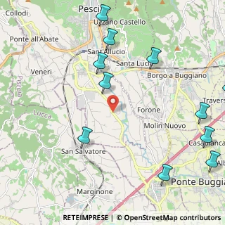 Mappa Via Comunale Romana, 51017 Pescia PT, Italia (2.90727)
