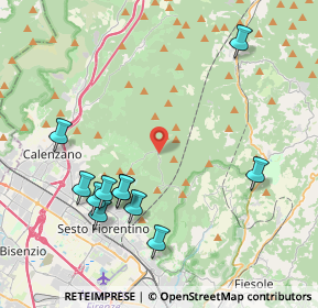 Mappa VIA DI GUALDO SP 130 KM 10, 50019 Sesto Fiorentino FI, Italia (4.63545)