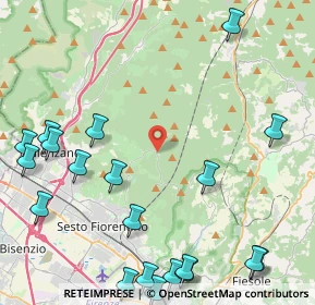 Mappa VIA DI GUALDO SP 130 KM 10, 50019 Sesto Fiorentino FI, Italia (6.202)