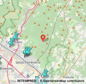 Mappa VIA DI GUALDO SP 130 KM 10, 50019 Sesto Fiorentino FI, Italia (7.05833)