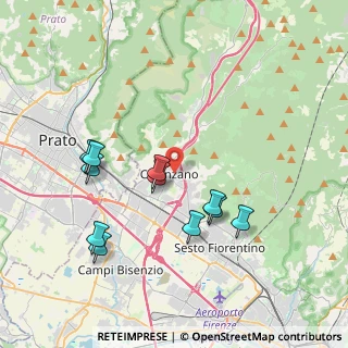 Mappa 50041 Calenzano FI, Italia (3.87909)
