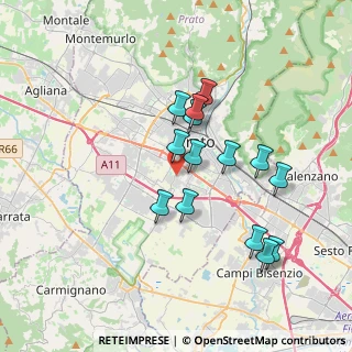 Mappa Via Girolamo di Pace, 59100 Prato PO, Italia (3.35214)