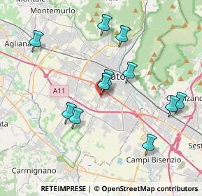 Mappa Via Girolamo di Pace, 59100 Prato PO, Italia (3.89182)