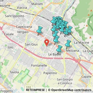Mappa Via Girolamo di Pace, 59100 Prato PO, Italia (1.8015)
