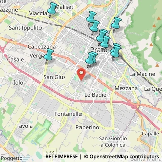 Mappa Via Girolamo di Pace, 59100 Prato PO, Italia (2.21583)