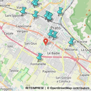 Mappa Via Girolamo di Pace, 59100 Prato PO, Italia (2.5025)