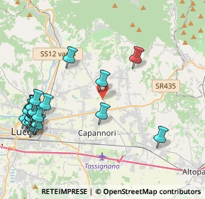 Mappa Via dei Selmi, 55013 Capannori LU, Italia (5.2675)