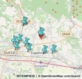Mappa Via dei Selmi, 55013 Capannori LU, Italia (3.52727)