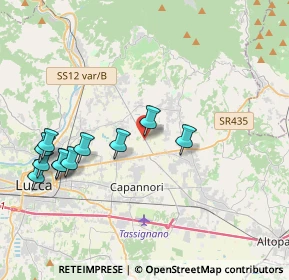 Mappa Via dei Selmi, 55013 Capannori LU, Italia (4.41)