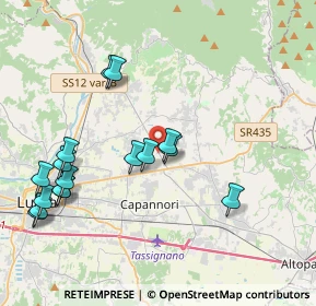 Mappa Via dei Selmi, 55013 Capannori LU, Italia (4.51875)