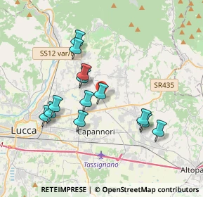 Mappa Via dei Selmi, 55013 Capannori LU, Italia (3.46077)