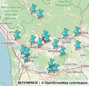 Mappa Via dei Selmi, 55013 Capannori LU, Italia (15.63833)